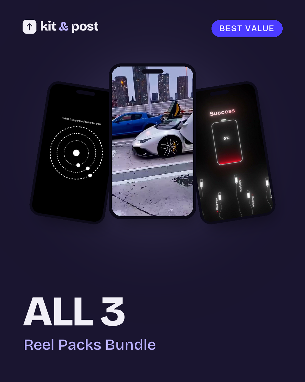 All 3 Reel Packs Bundle, sample clips